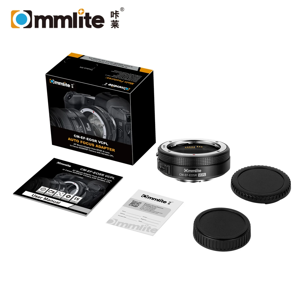 COMMLITE CM-EF-EOSR VCPL AF Mount Adapter For Canon EF/EF-S Lens to EOSR/RF Camera with Variable CPL | Электроника