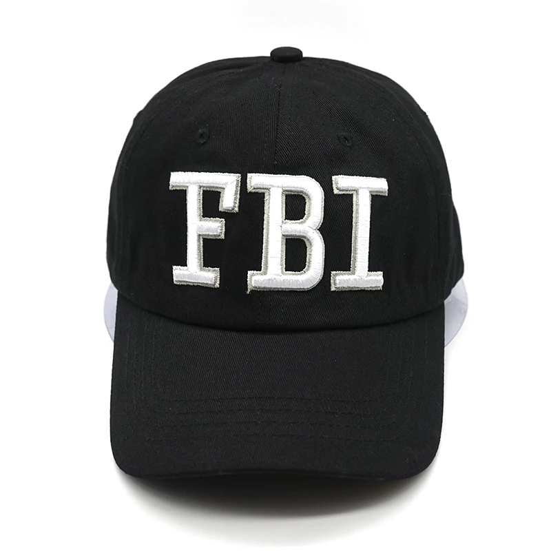 Leisure Embroidery FBI Baseball Cap Men Women Snapback Cap Unisex Adjustable Hip Hop Dad Hat Gorras Para Hombre