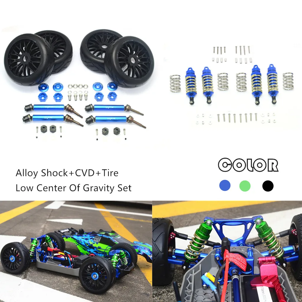 GPM Shock + CVD набор для низкого центра тяжести шин 1/10 нержавеющей стали 4x4 SLASH