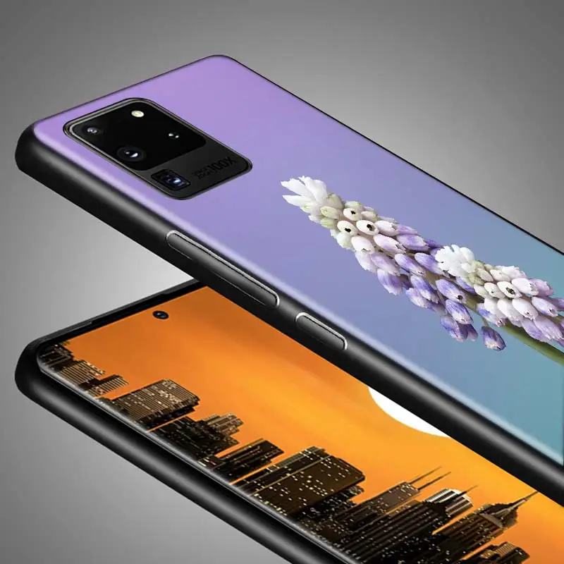 

Silicone Cover Orchid Flowers for Samsung S20 Ultra Plus A91 A81 A71 A51 5G A41 A31 A21 A21S A11 A01 Phone Case