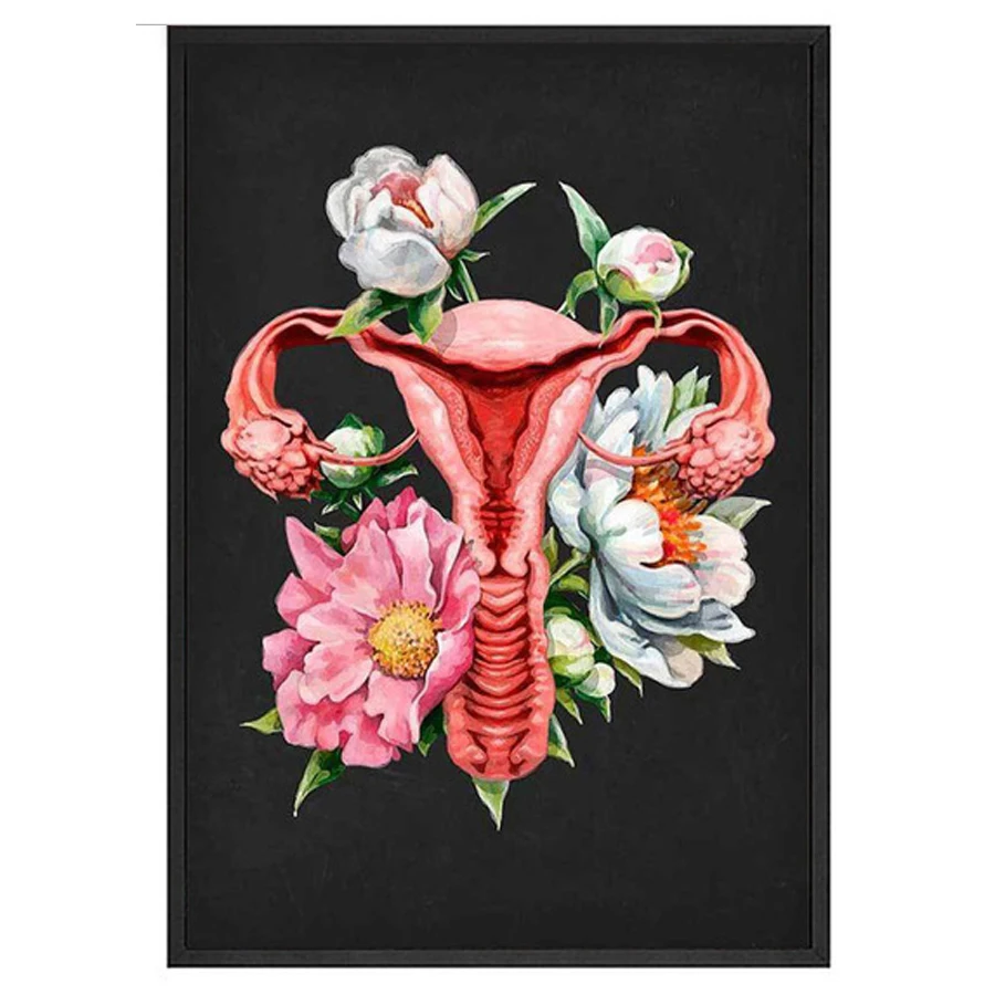 5d алмазная живопись орган анатомия цветок Алмазная вышивка значок Вышивка