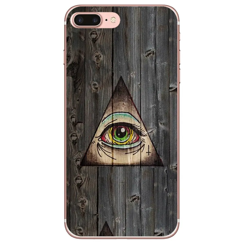 Для iPod Touch 5 6 Xiaomi Redmi S2 Pro 5A Pocophone F1 LG G6 Q6 Q7 G5 Мягкий чехол с иллюминатским символом Глаза и Пирамиды искусства.