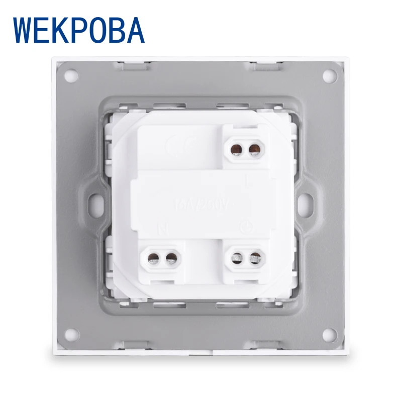 Розетка WEKPOBA с интерфейсом Type-C настенная розетка из поликарбоната/акриловой