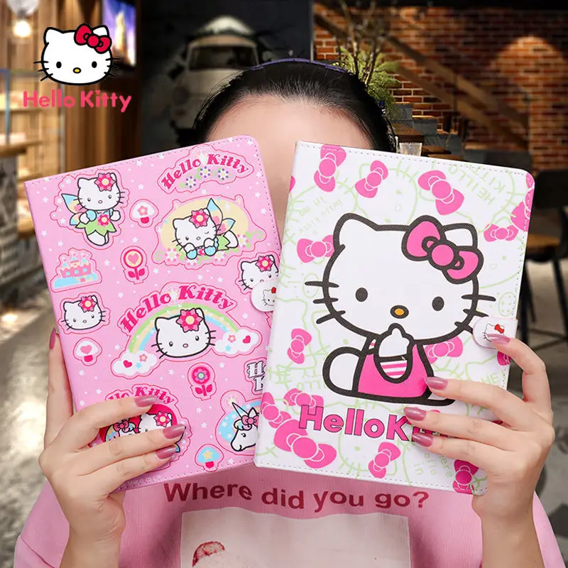 

Hello Kitty Apple Tablet PC ipad case Is Suitable for IpadMINI1/2/3/4/5/6/air2/pro9.7/2018 /2017 Mobile Phone ipad case