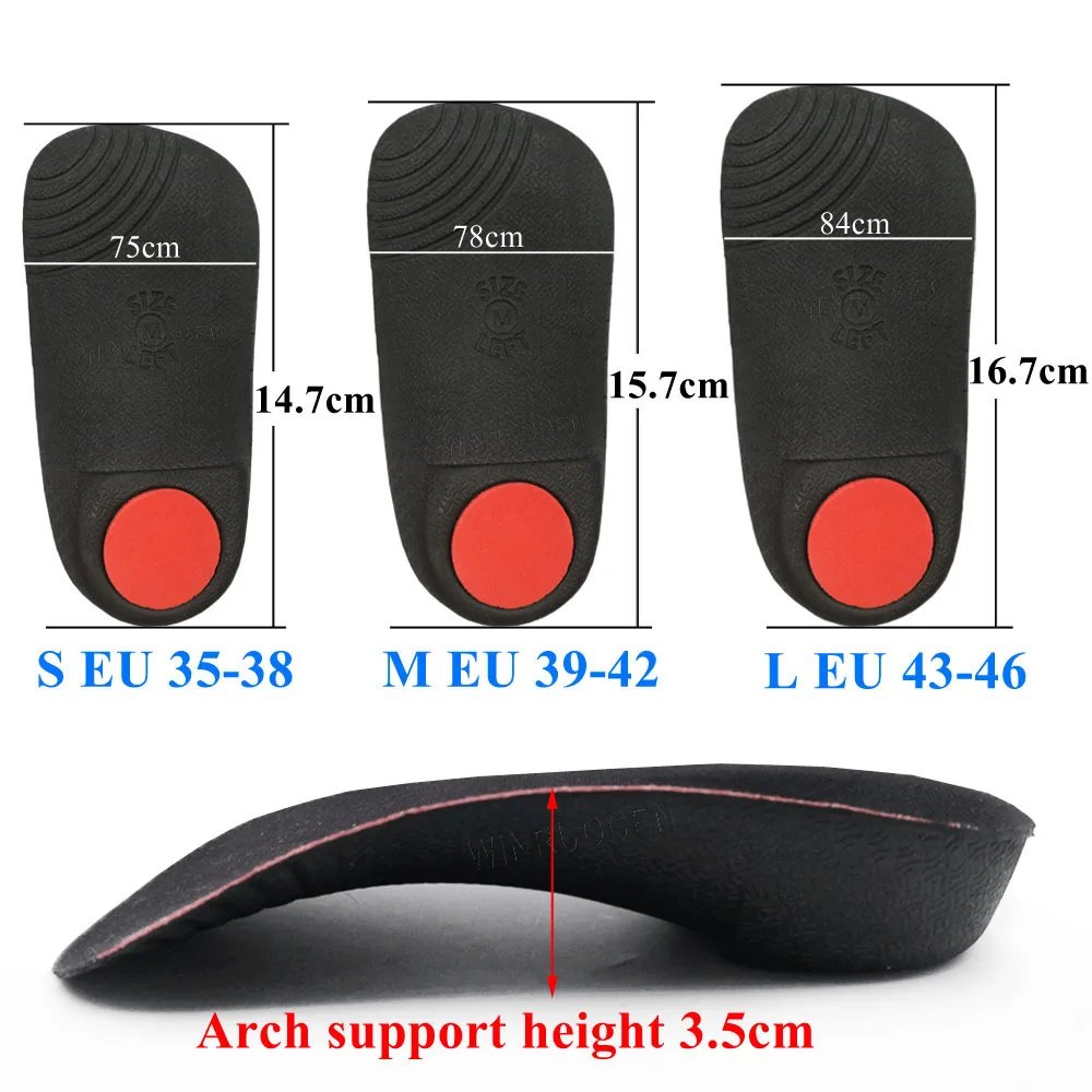 

High quality EVA Arch Support Flat Foot Health orthopedic Insoles for feet men and women OX Leg pads insert insoles for feet