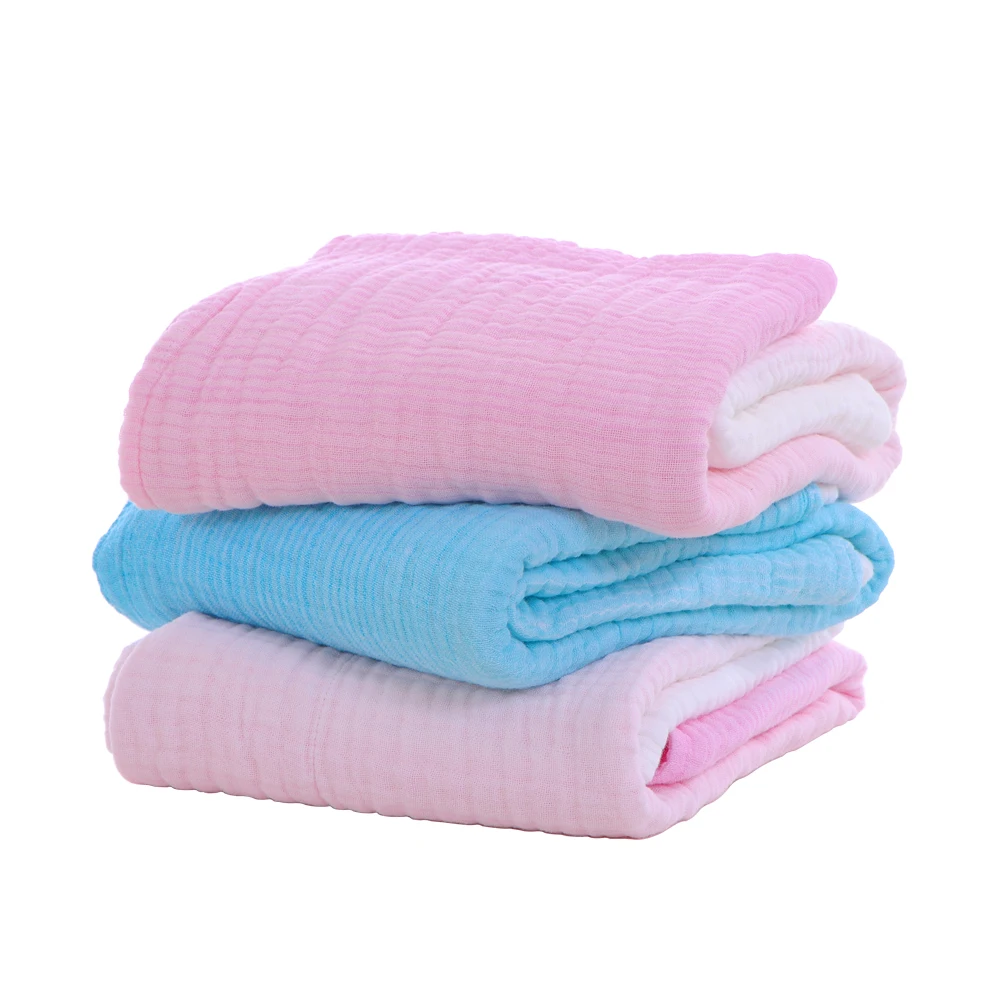 

Infant Super Soft Muslin Cotton Summer Toddler Receiving Blanket 8 Layer Gauze Newborn Baby Swaddle Wrap Blanket