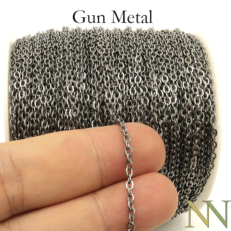 

Металлическая цепь для пистолета 30 футов, оптовая продажа цепочек для ожерелья, металлическая цепь для пистолета, искусственная катушка дл...