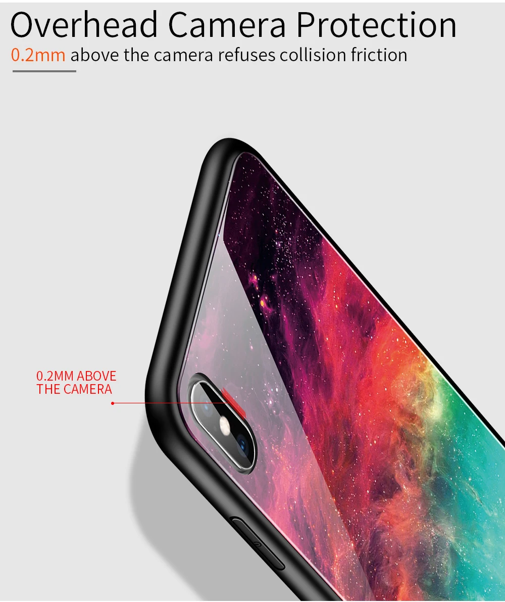 Чехол Heyytle из закаленного стекла с градиентом для iPhone 7, 8 Plus, 6, 6 s, чехол с изображением звездного неба, для iPhone X, XS, XR, 11 Pro, Max, чехол с рисунком