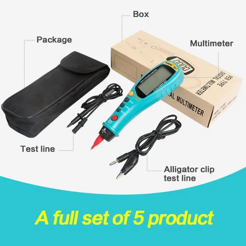 Цифровой мультиметр ручного типа с автоматическим диапазоном истинным RMS NCV 6000