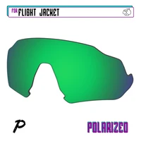 ezreplace polarized replacement lenses for oakley flight jacket sunglasses green p