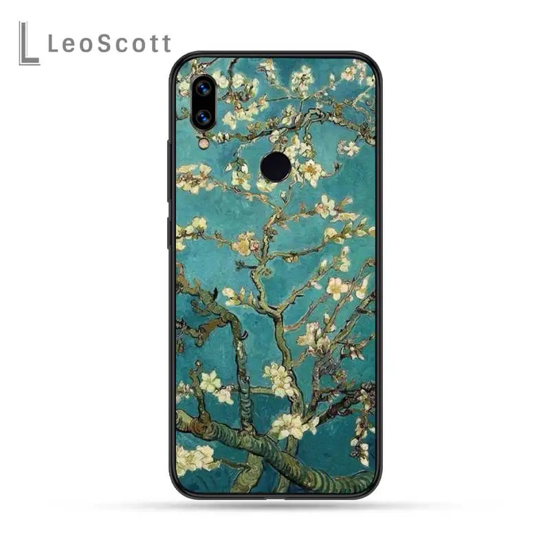 

Capinha para celular Van Gogh Phone Case For Xiaomi Redmi Note 4 4x 5 6 7 8 pro S2 PLUS 6A PRO