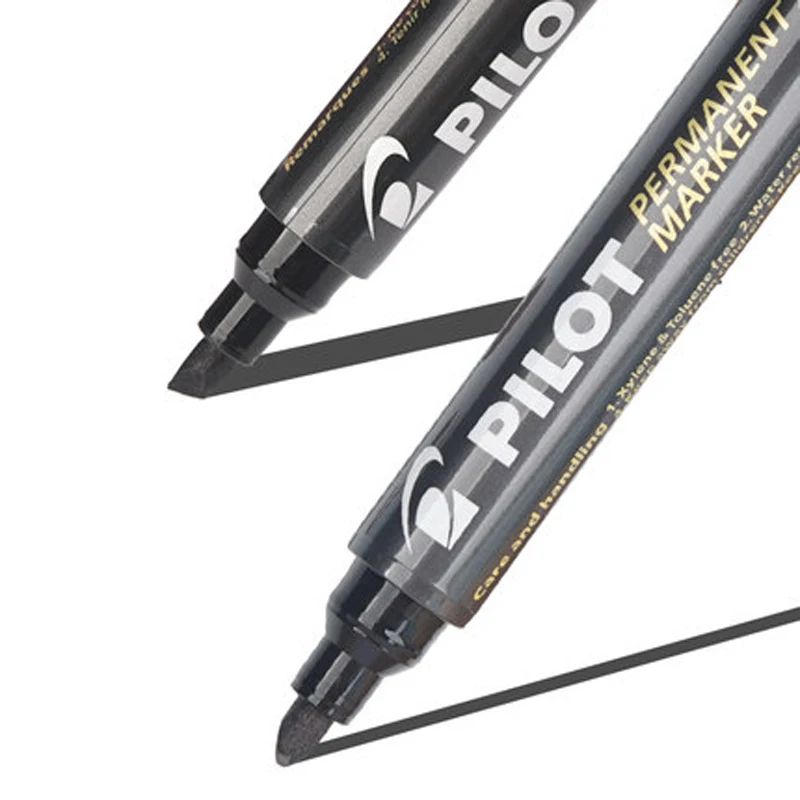 Маркировочная ручка PILOT для жирной кожи 400 черная водонепроницаемая не выцветает