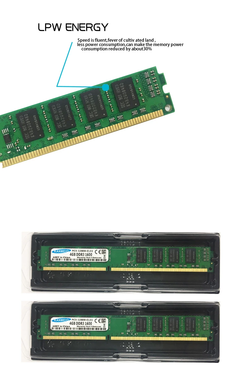 KANMEIQi ram ddr3 8GB(2pcsX4GB) 1333/1600MHz PC3 Desktop Memory 240pin 1.5V New dimm
