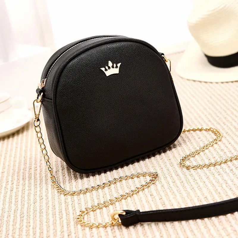 REPRCLA New Brand Designer Women Messenger Bags Chain Strap Shoulder Bag High Quality Handbags PU Leather Crossbody With Crown |
