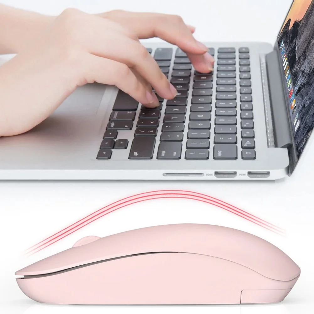 M108 2 4G перезаряжаемая беззвучная Беспроводная Bluetooth игровая мышь компьютерные