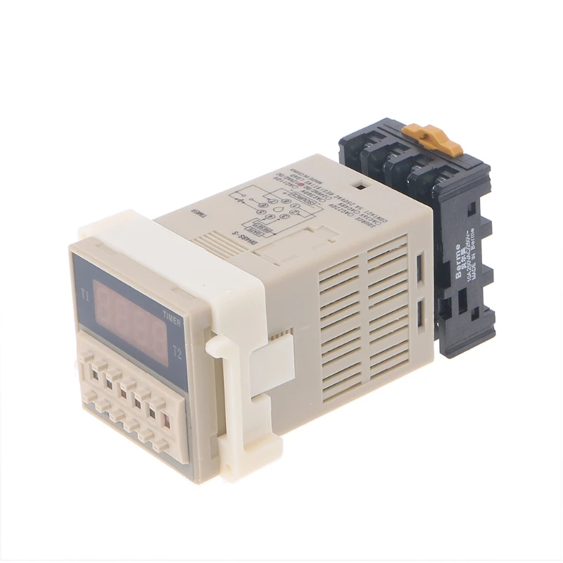 AC/DC 12 V/24V многофункциональный цифровой таймер реле задержки включения 8 шпильки