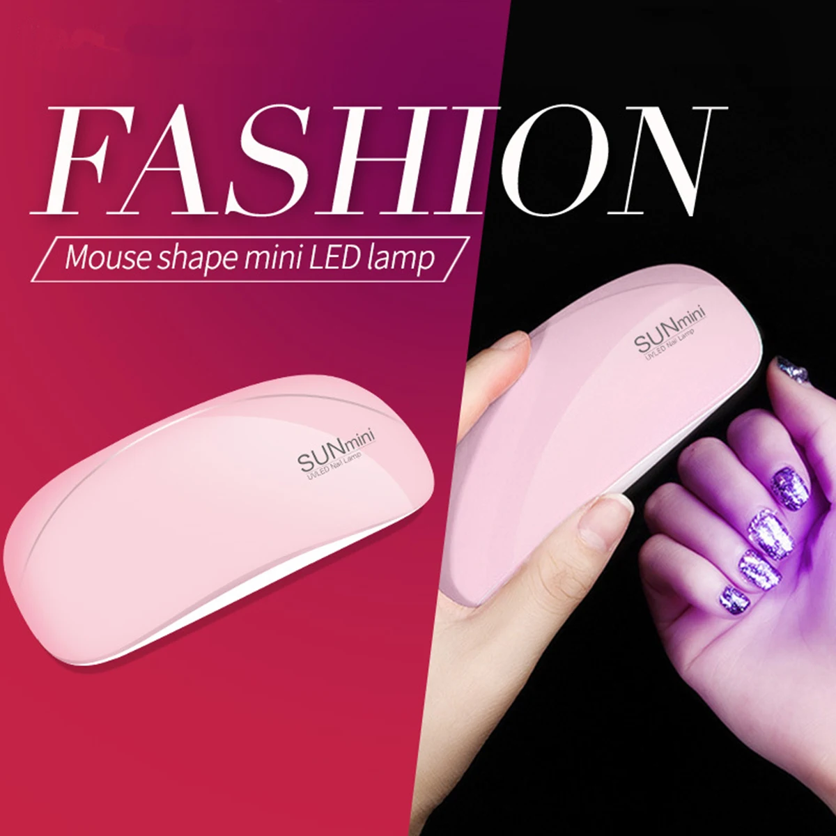 

Mouse Mini 6W Nail Dryer Machine Portable 6 LED UV manicure Lamp nails USB Cable Home Use Nail lamp for drying nails