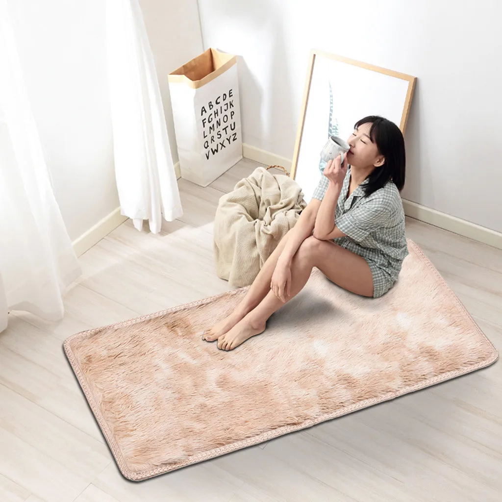 Ультра мягкие Современные однотонные ковры розовый пюль ковер толще ванная