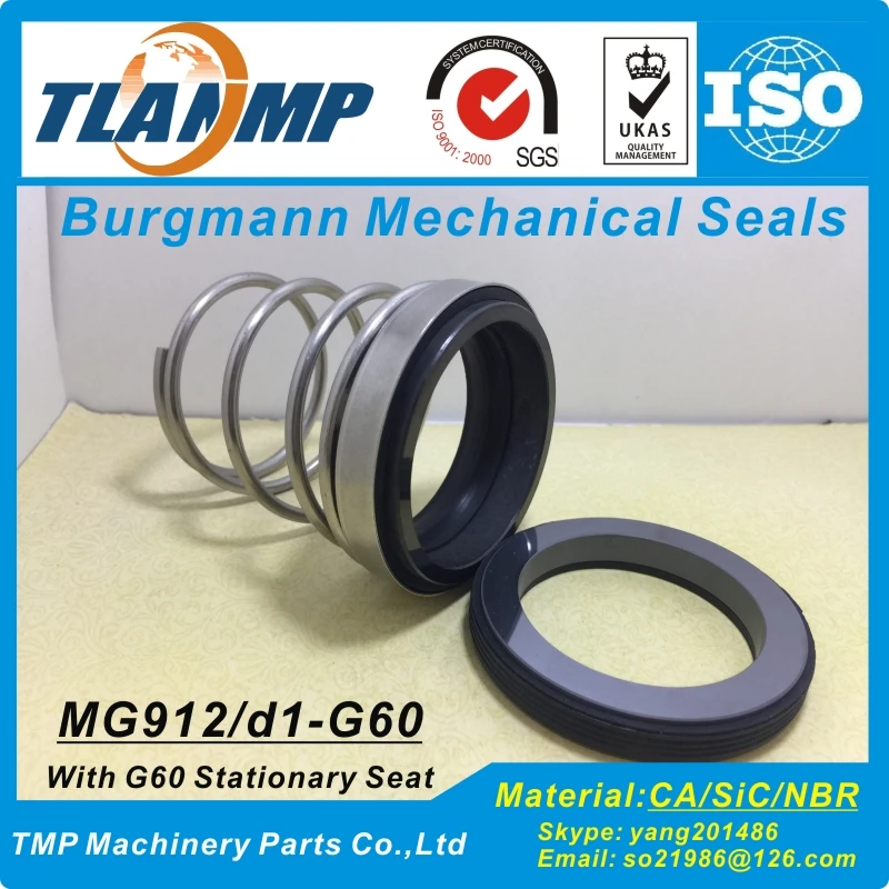 MG912/53 G60 ( MG912 53 ) EagleBurgmann резиновые Bellow TLANMP механические уплотнения с сиденьем