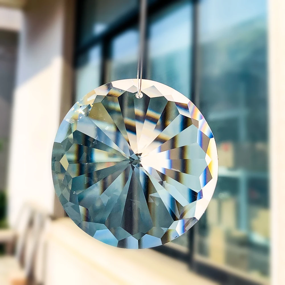 Подвесная Хрустальная Призма 60 мм запчасти для люстры гирлянда круглый