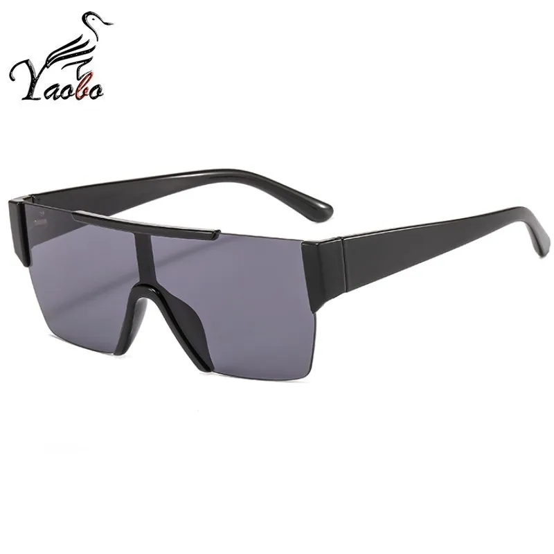 Новые трендовые панковские цельные Солнцезащитные очки женские мужские