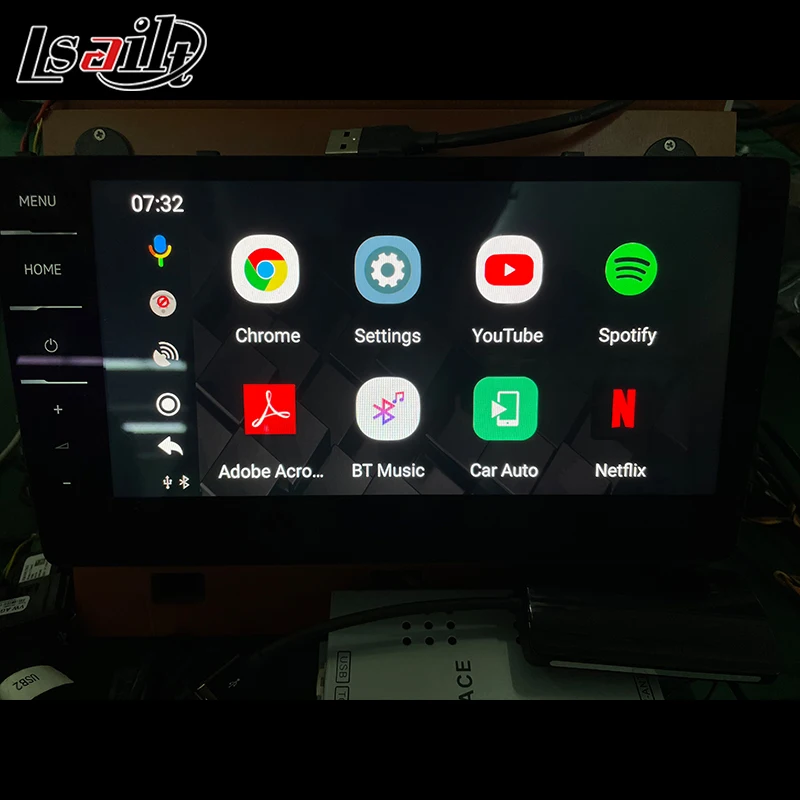 Lsailt Универсальный USB Медиа бокс с беспроводным CarPlay скачать приложения YouTube Google Play