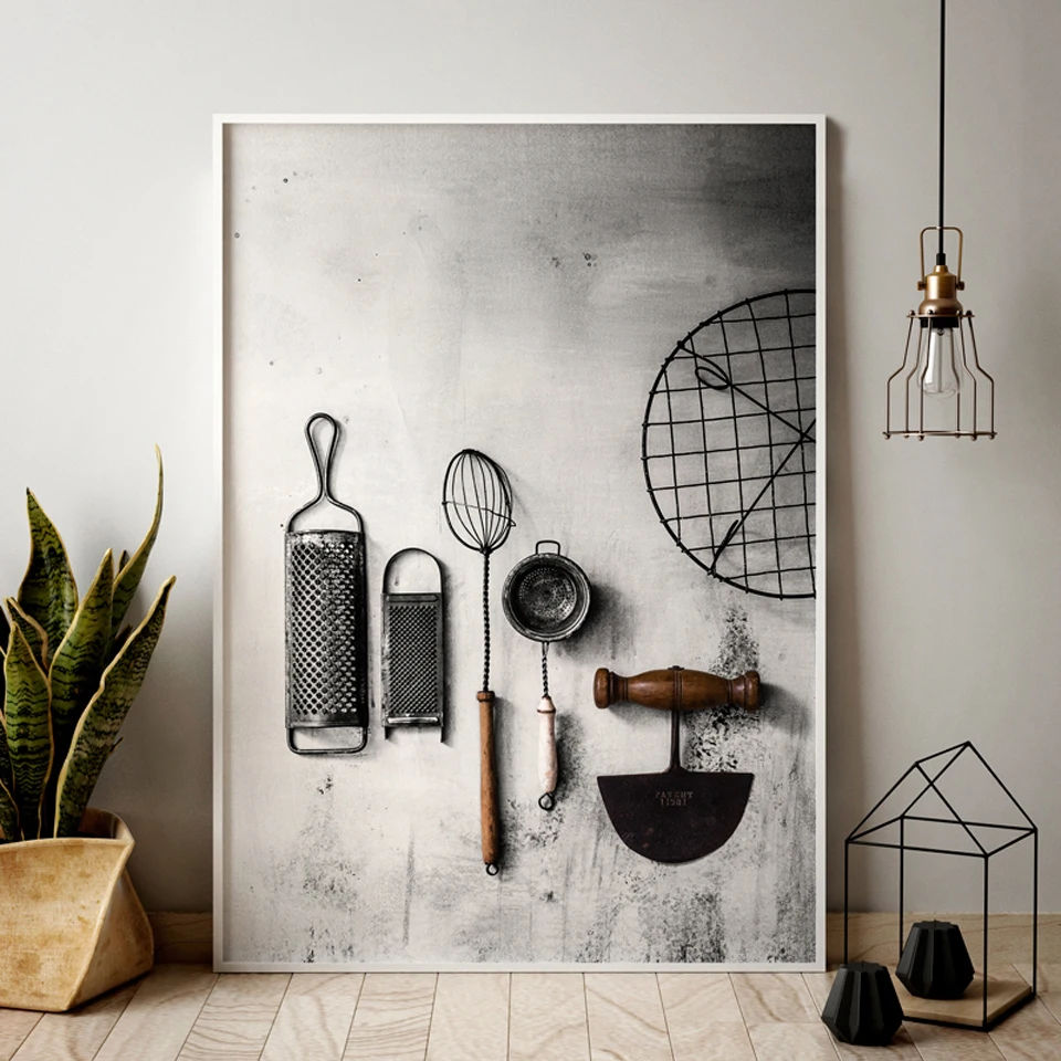 

Retro Decor Vintage Poster Kitchen Paintings On The Wall Picture On Wall Loft Living Room Decoration No Frame