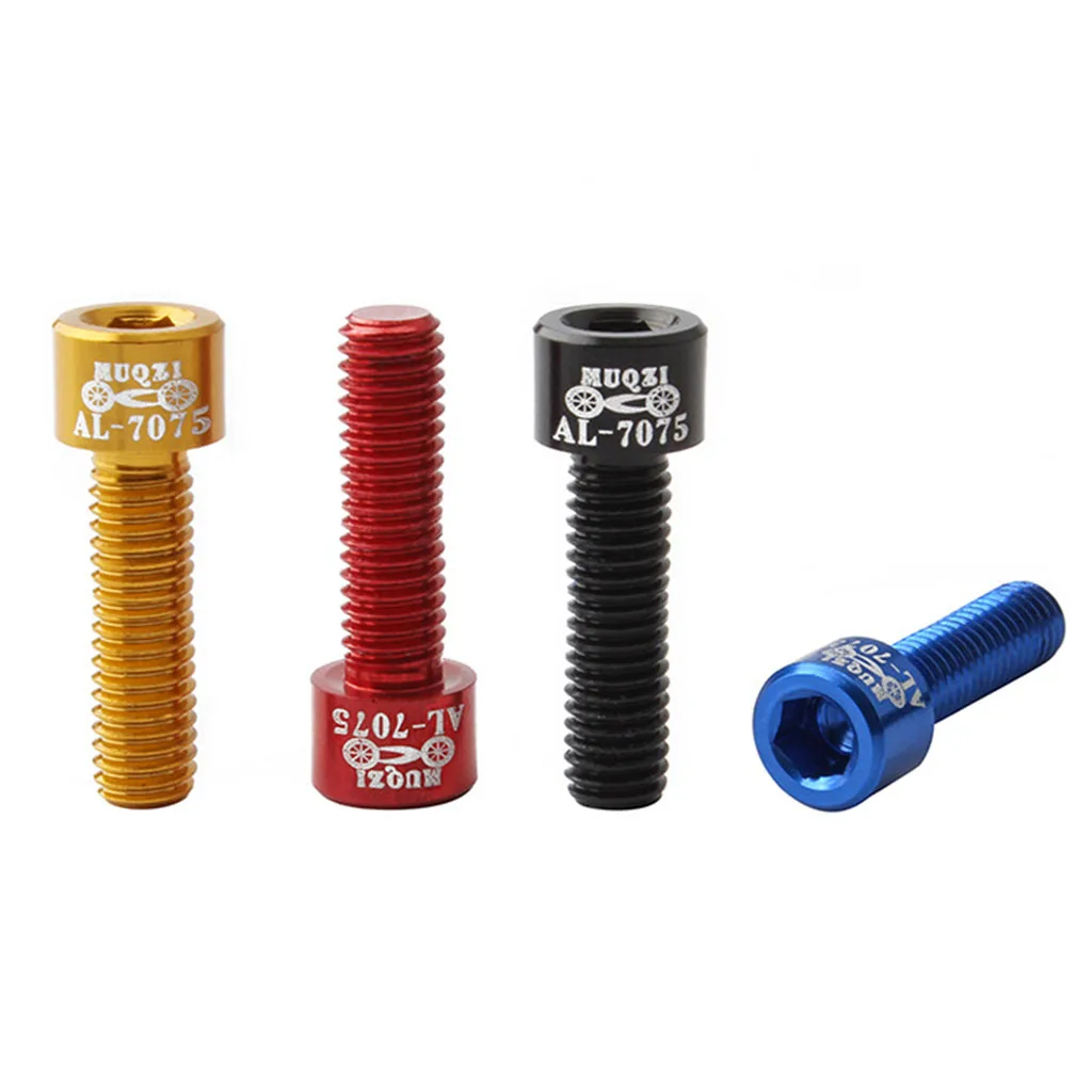 

Bicycle Stem Screw M5x18mm Bike Aluminum Alloy Bolts Screws with Washer for MTB Stem Folding Bicycle Repair and Modification