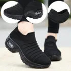 Кроссовки женские летающие тканевые с воздушной подушкой, повседневная спортивная обувь, большие размеры