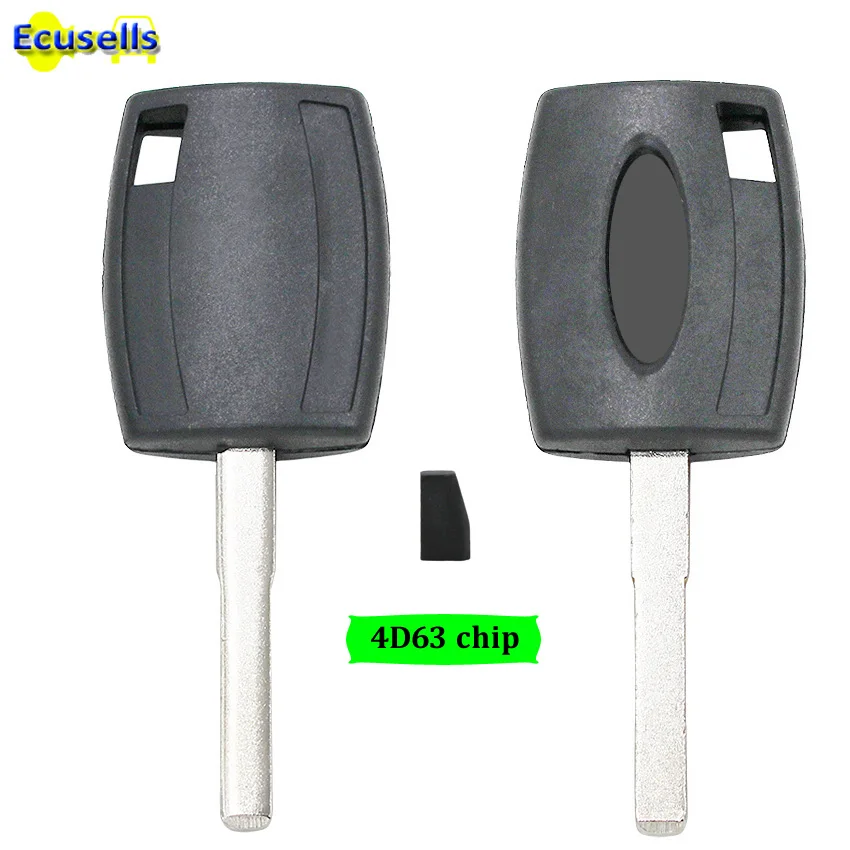 Ключ транспондера с чипом ID63 4D63 автомобильный чип-ключ для Ford Focus Fiesta Transit Mondeo B max C