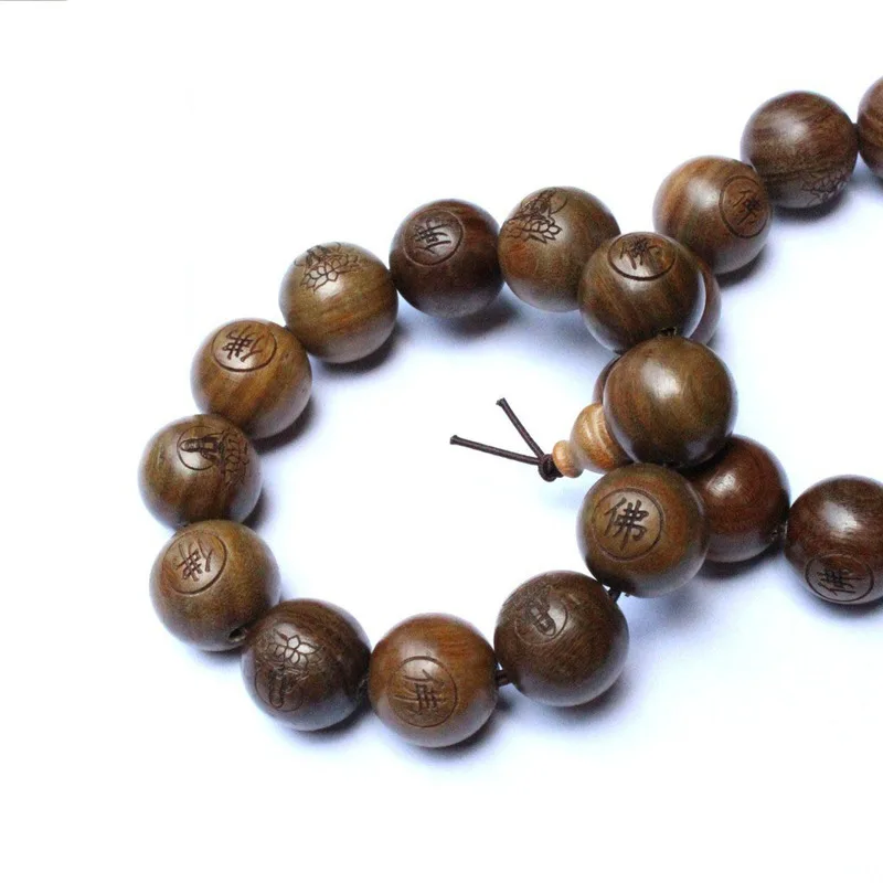 Браслет из сандалового дерева для буддистских молитв 2 см | Спорт и развлечения