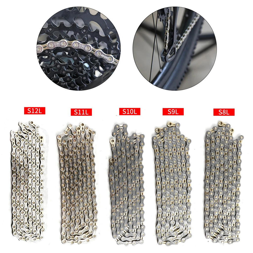 

Sturdy Bike Chain High Strength 116/126L Mountain Bicycle Repair Chains Link