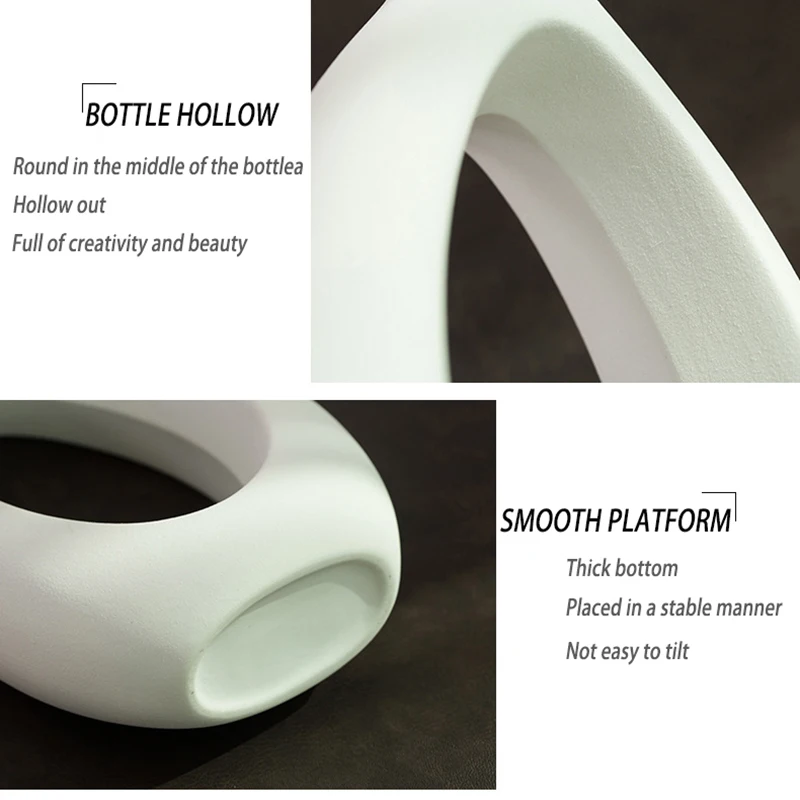 

Modern Minimalist Handmade Art Vase Ceramic Ornaments Table Vases Nordic Home Decoration Crafts Gifts Office Decor Ornaments