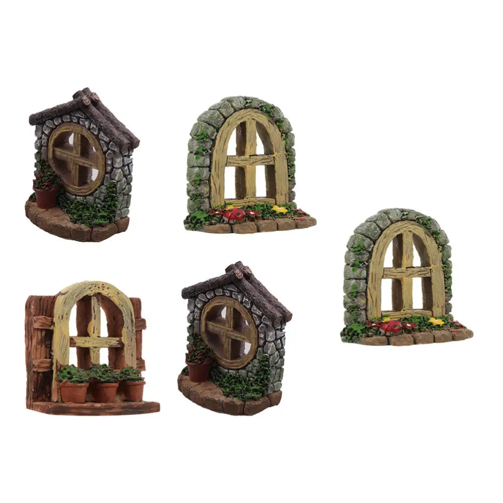 

5PCS Micro Window Garden Decoration Delicate Micro Decoration (Random Pattern)