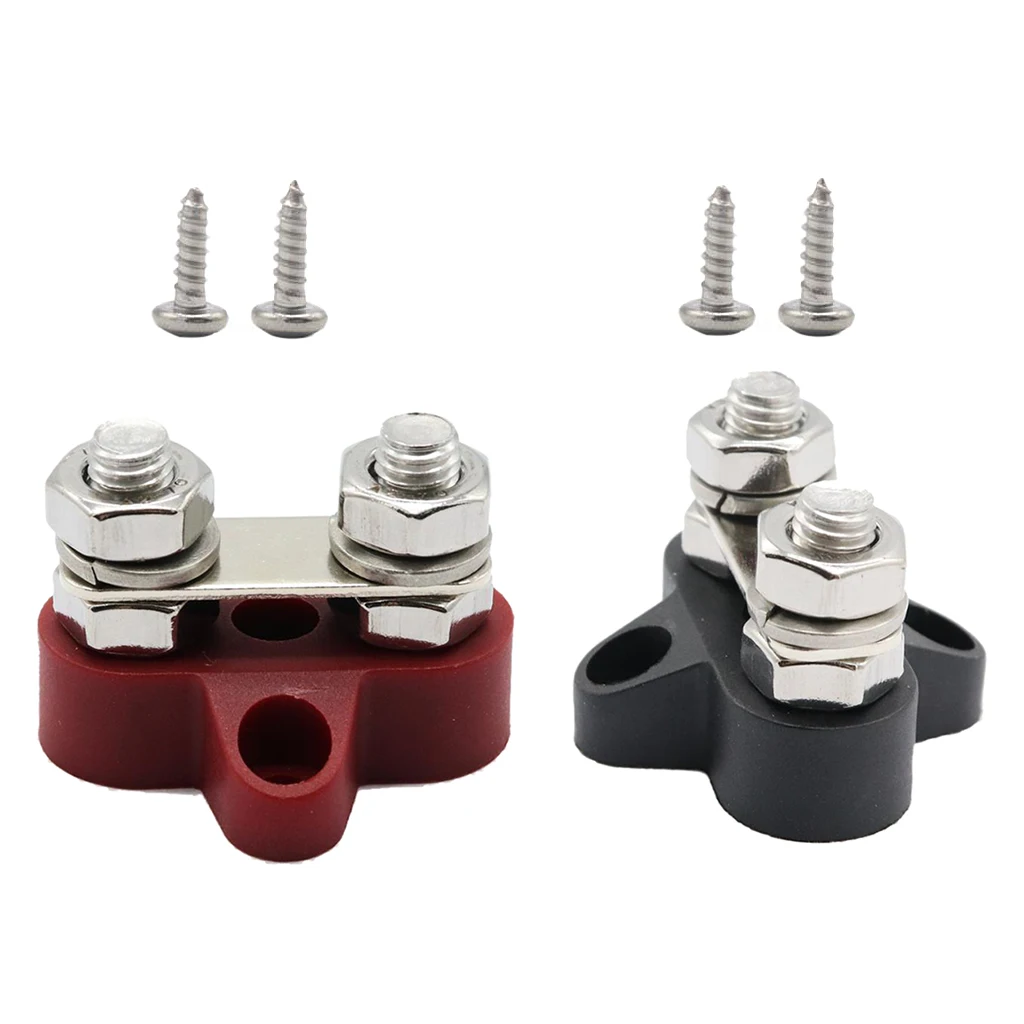 2 Pieces Boat Truck 48VDC Dual Terminal Studs M8 Power Distribution Block | Автомобили и мотоциклы