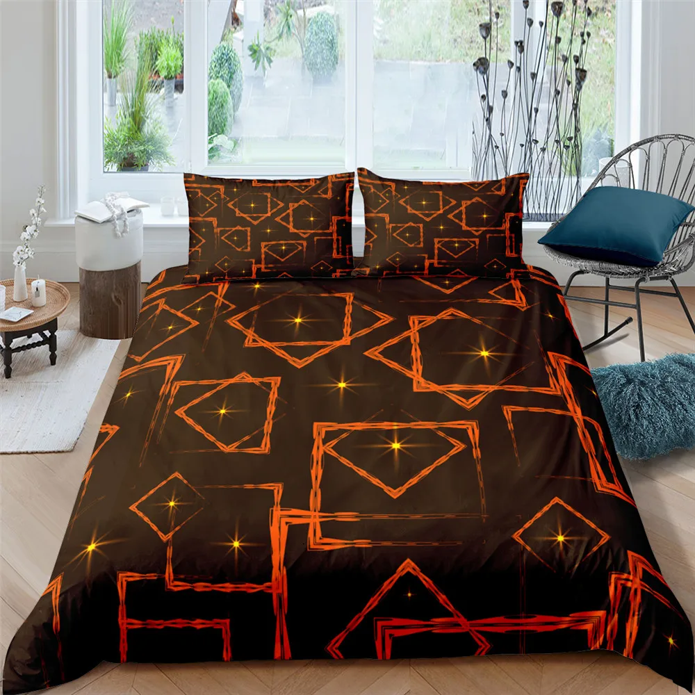 

Homesky 3D Abstract Bedding Set Geometric Duvet Cover Single Double King Size Printing Quilt Cover With Pillowcase Home Textiles