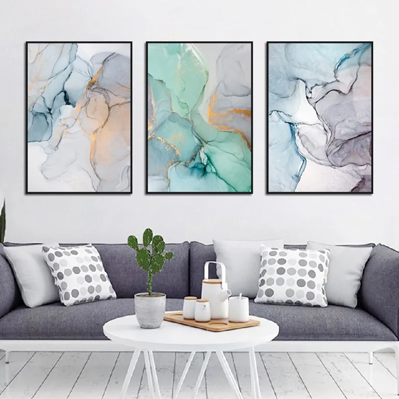 

Colorful Abstract Blooming Canvas Painting Decoration Home Art Posters and Prints for Living Room Wall Pictures