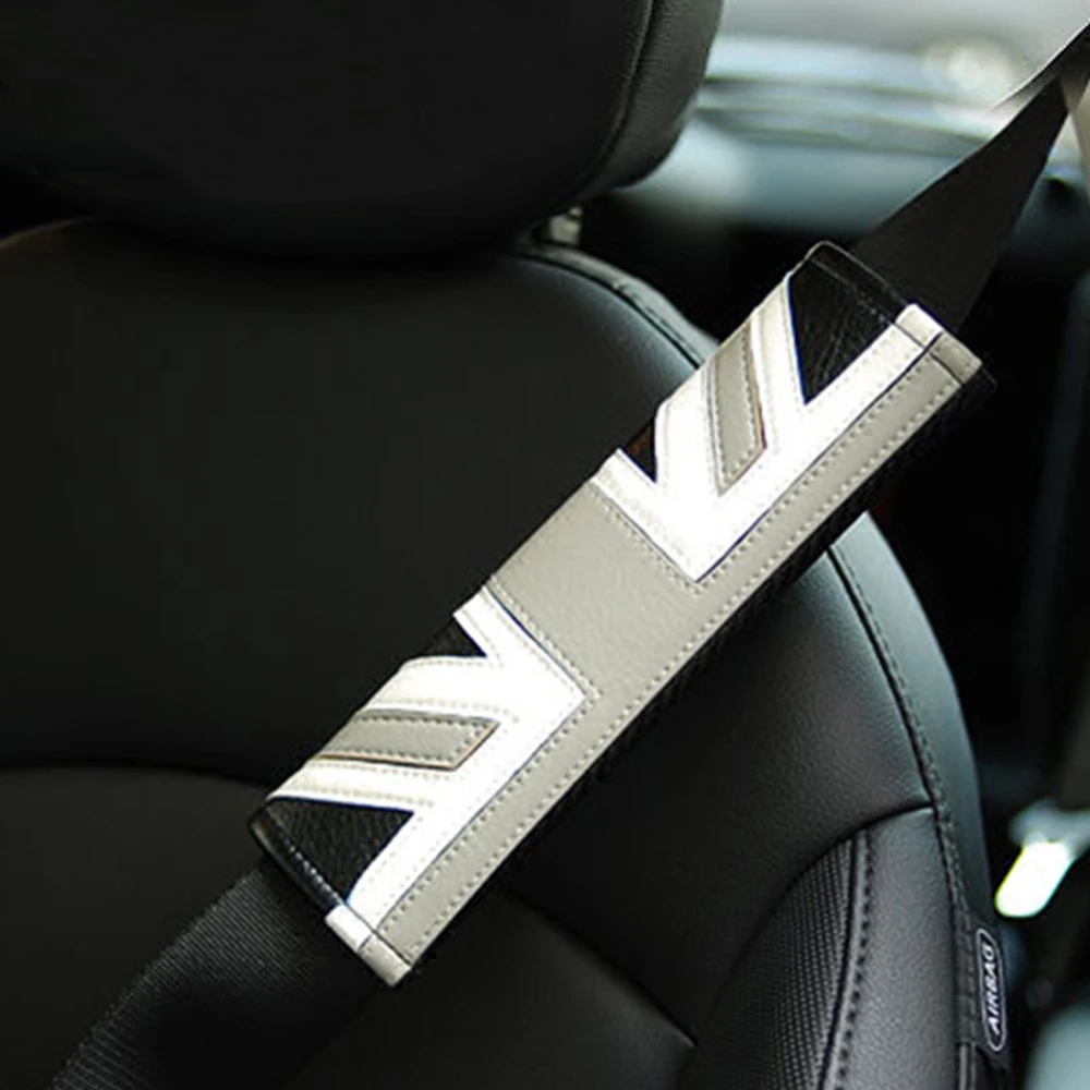 1 пара наплечный чехол для ремня безопасности Mini Cooper One S JCW D R50 Clubman R55 R56 R60 R61 F54 F55 F56