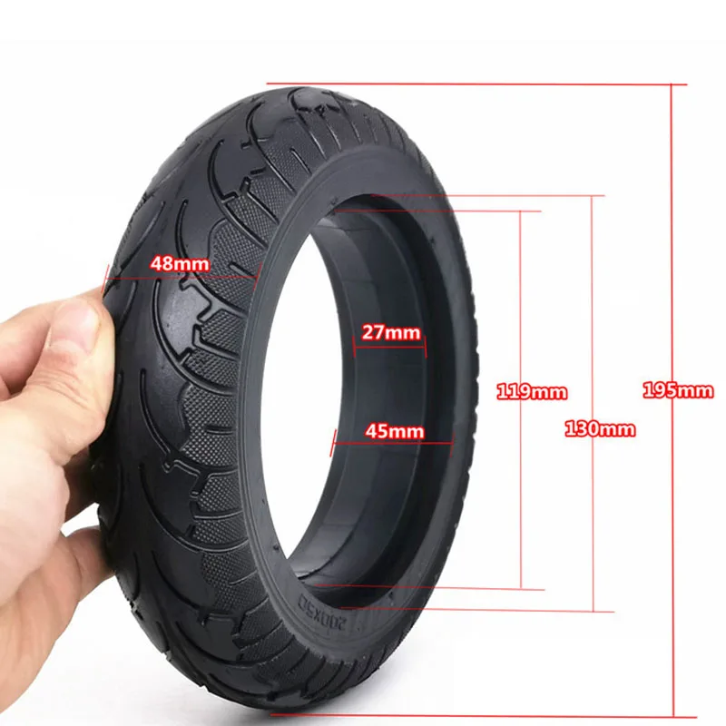 

8 Solid Tyre Tubeless Wheel 200X50 Tire Rubber For Electric Scooter Replacement