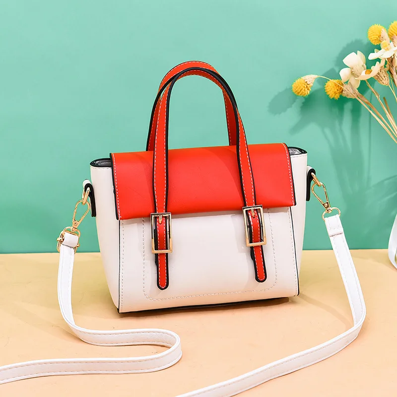 2019 Новая цветная контрастная сумка Большая вместительная через плечо | Багаж и