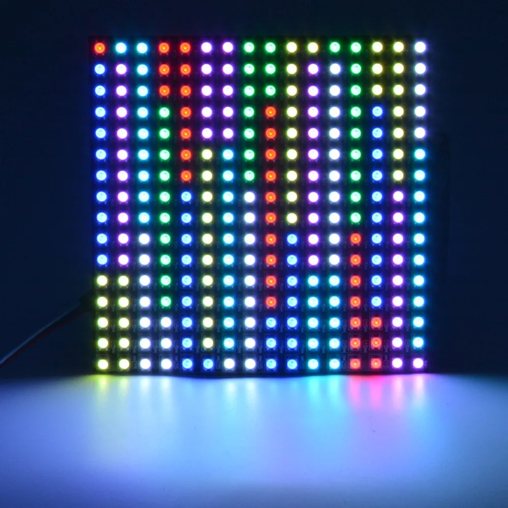 WS2812B RGB гибкая 16x16 Пиксельная Панель Матричный экран светодиодный модуль WS2812 IC