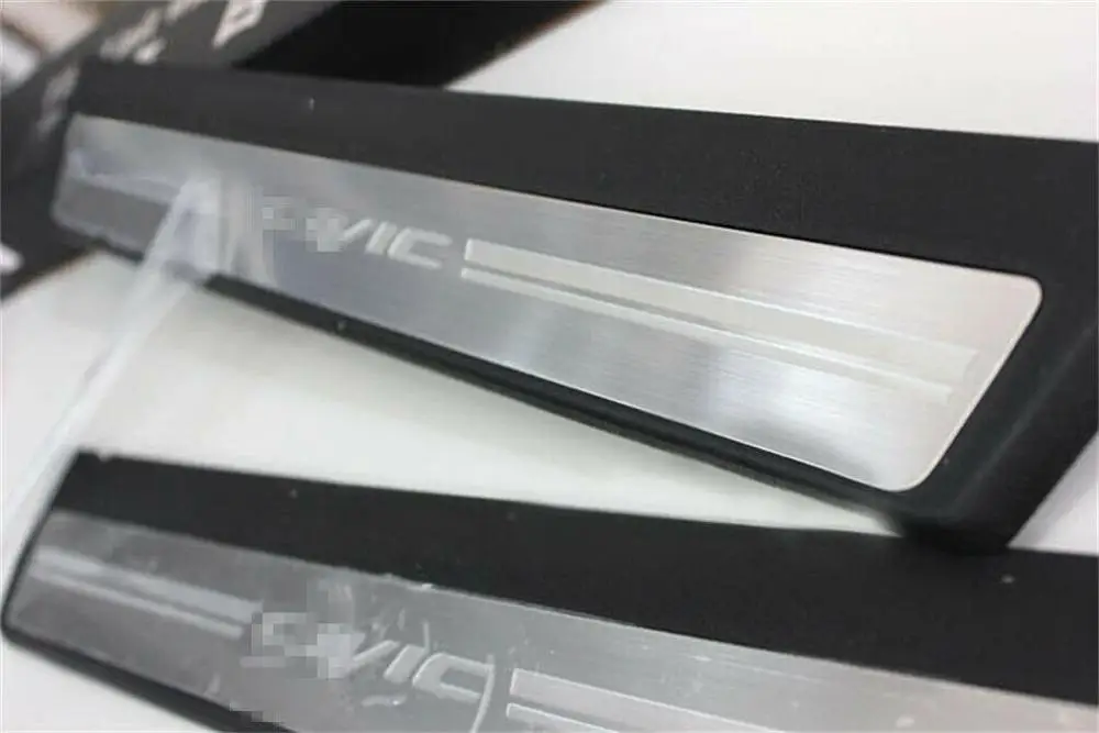 Fit For Honda Civic 06-15 Sedan Steel Door Sill Scuff Plate Guard Entry Pad | Автомобили и мотоциклы
