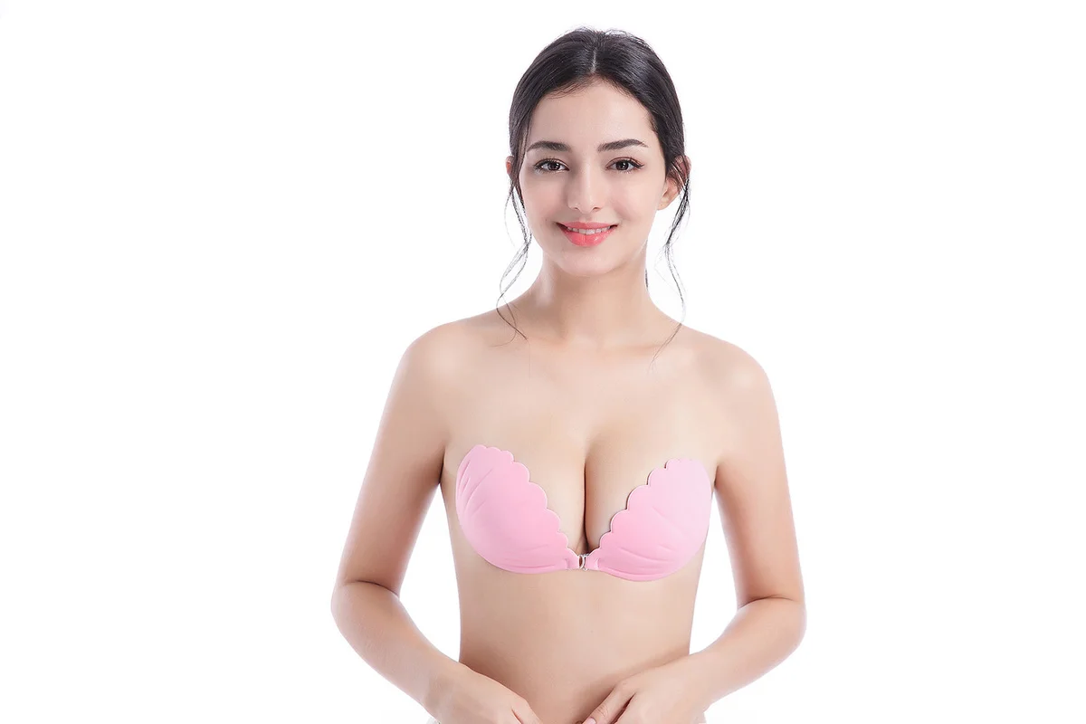 Бюстгальтер пуш-ап Женский пикантный Невидимый бандажный силиконовый
