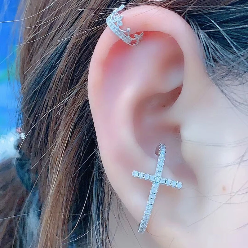 Женские сережки-гвоздики Sellsets 1 шт. серьги-гвоздики из фианита с