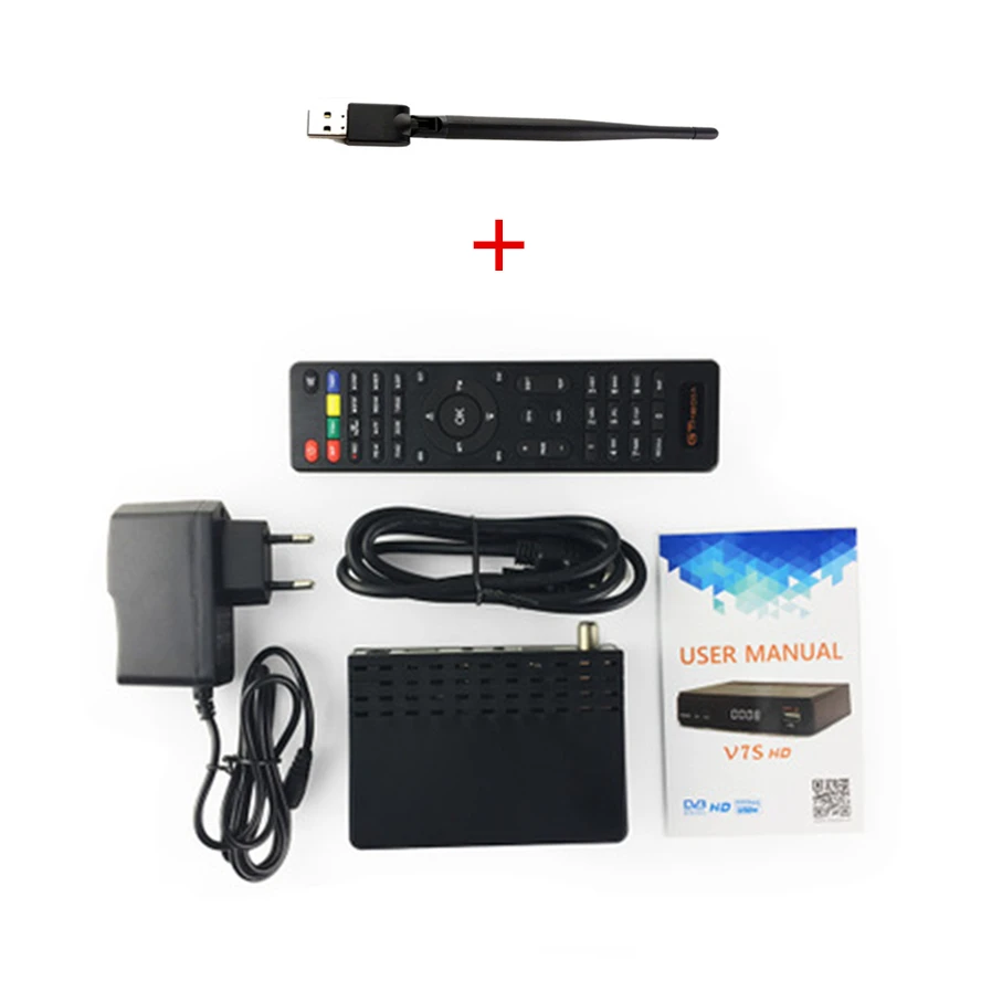 

GTMedia V7S Full HD Satellite Receiver DVB-S2 TV Decoder+USB WIFI Upgrade Freesat V7 tv Receptor Sat TV Box no APP included