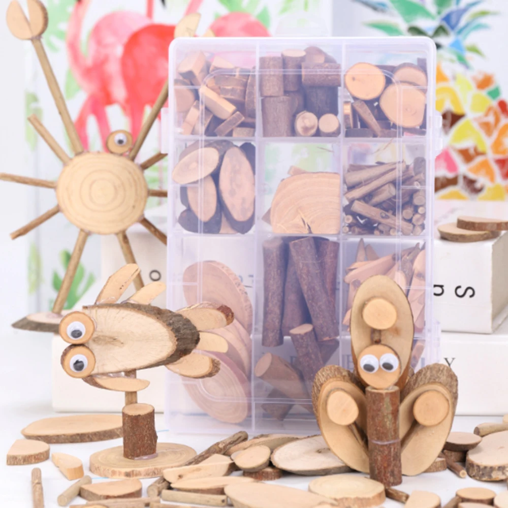 

1 Set DIY Materials Short Wood Small Log Pieces Children's DIY Handmade Branches Dry Branches Decorated Natural Wood Pieces