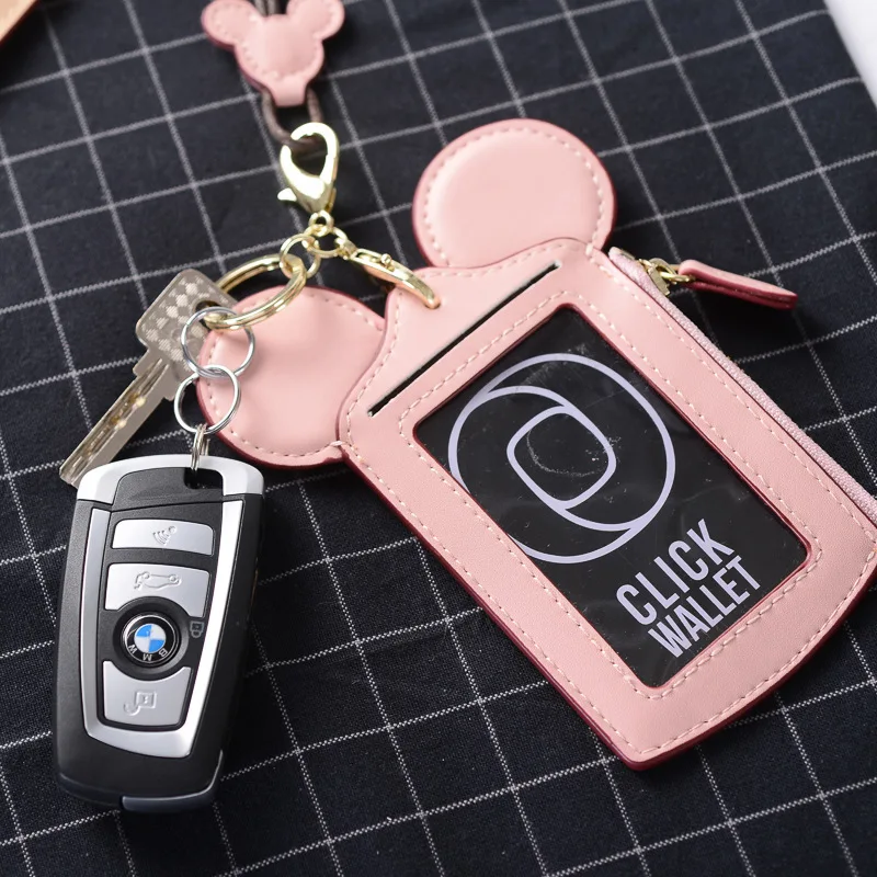 Disney карт и рисунками из мультфильмов ID автобус держатель Чехол с Микки-Маусом