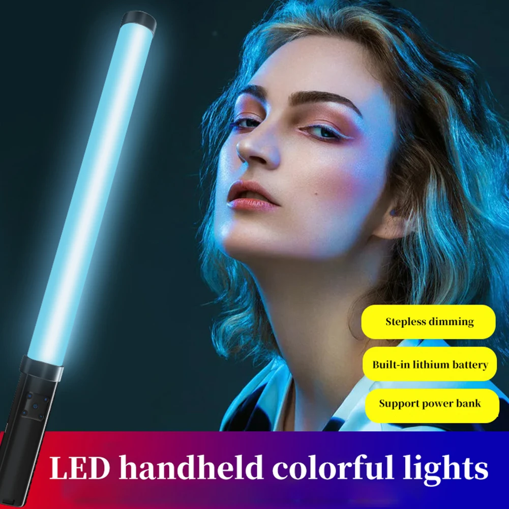 Портативная светодиодсветильник лампа RGB для фотосъемки со встроенным