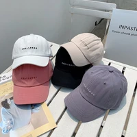 hip hop hat female peaked cap summer korean style fashion all match small letter internet baseball cap trendy men sun hat