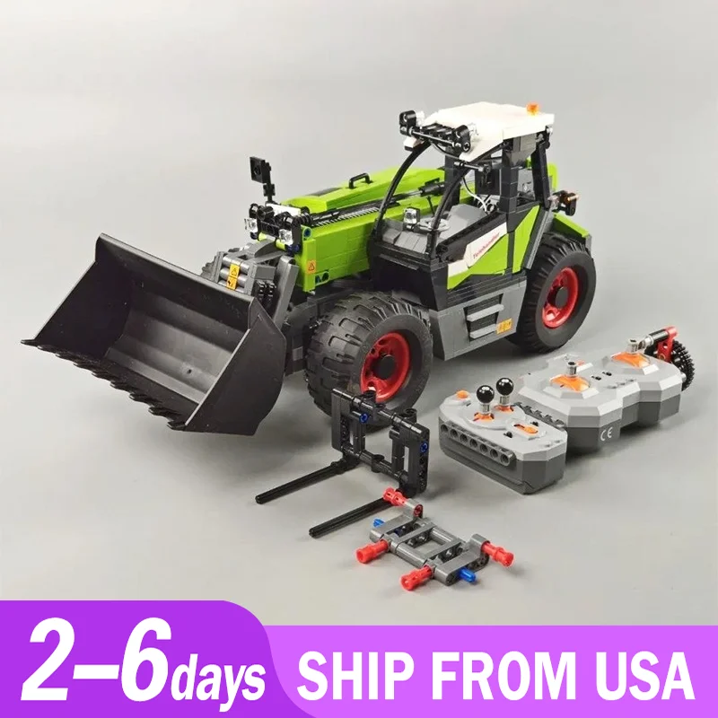 Многофункциональный Погрузчик MOC 35607 высокотехнологичный полнофункциональный